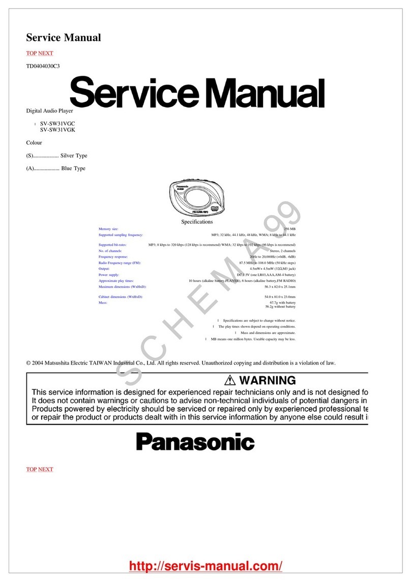 Panasonic SV-SW31VGC User manual
