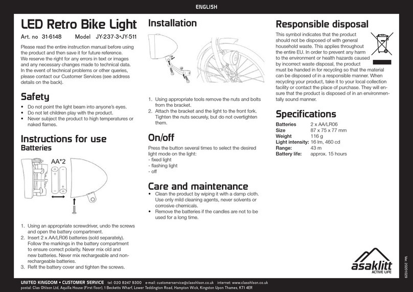 Asaklitt JY-237-3+JY-511 quick start guide