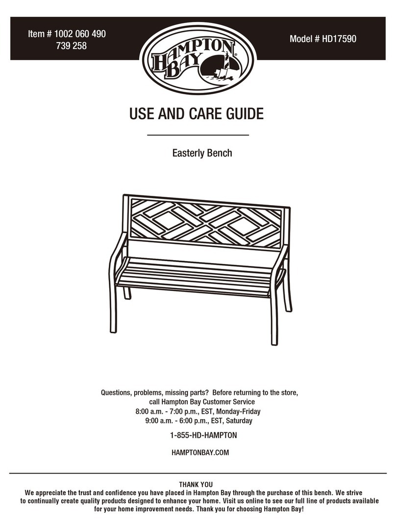 HAMPTON BAY HD17590 Use and care guide