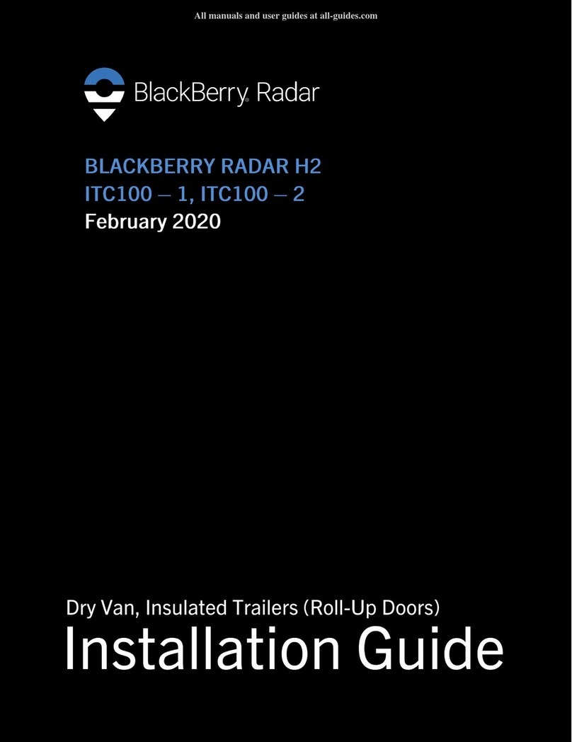 Blackbe;rry Radar H2 installation guide