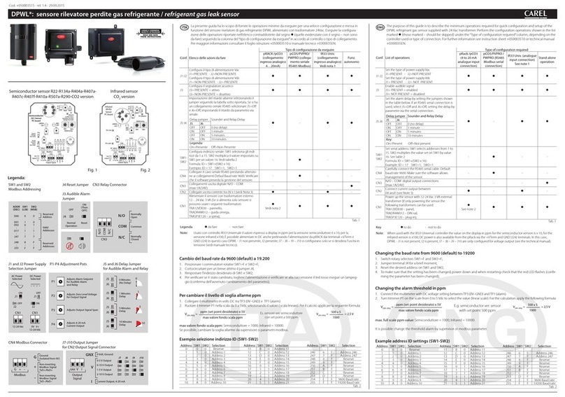 Carel DPWL Series User manual