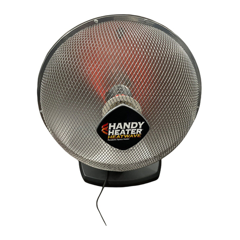 Ontel HANDY HEATER HEATWAVE instruction manual