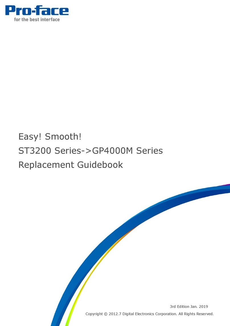 Pro-face ST3200 Series Replacement  guidebook