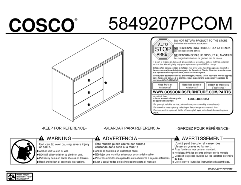 Cosco 5849207PCOM quick start guide