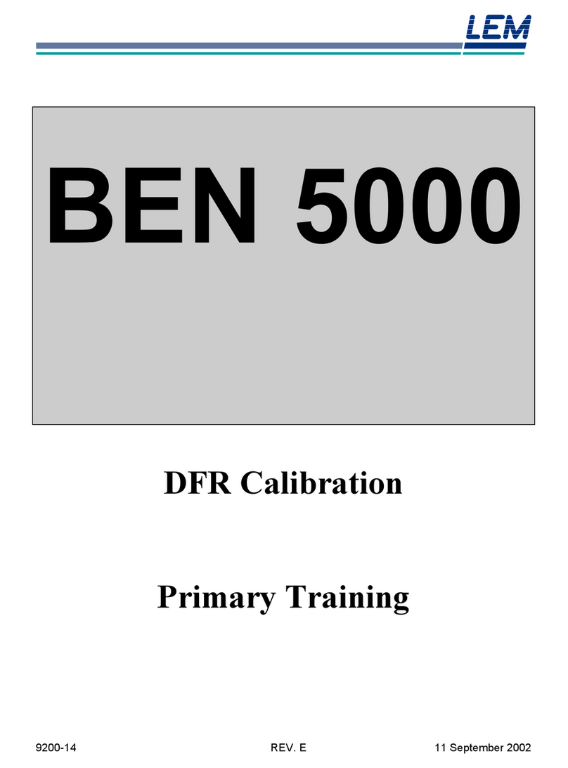 LEM BEN 5000 Calibration
