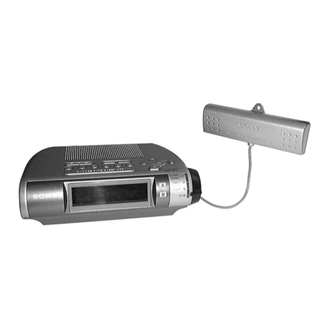 Sony ICF-C255RC - Auto Time Set Clock Radio User manual