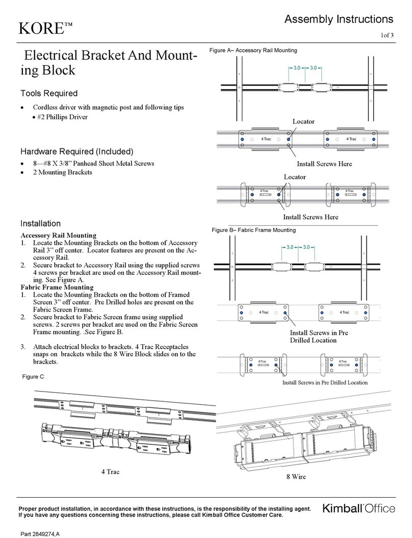 Kimball Office KORE Assembly instructions Kimball Office KORE Assembly instructions