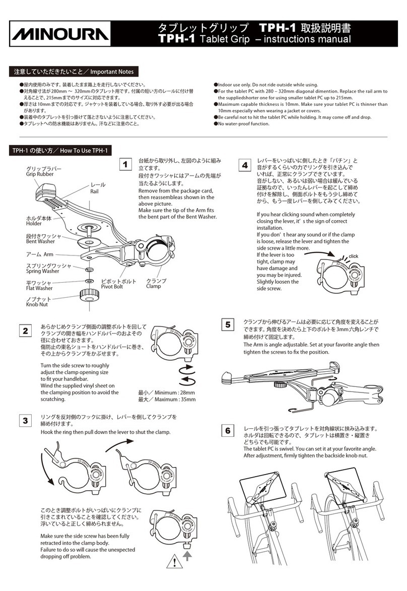 MINOURA TPH-1 User manual