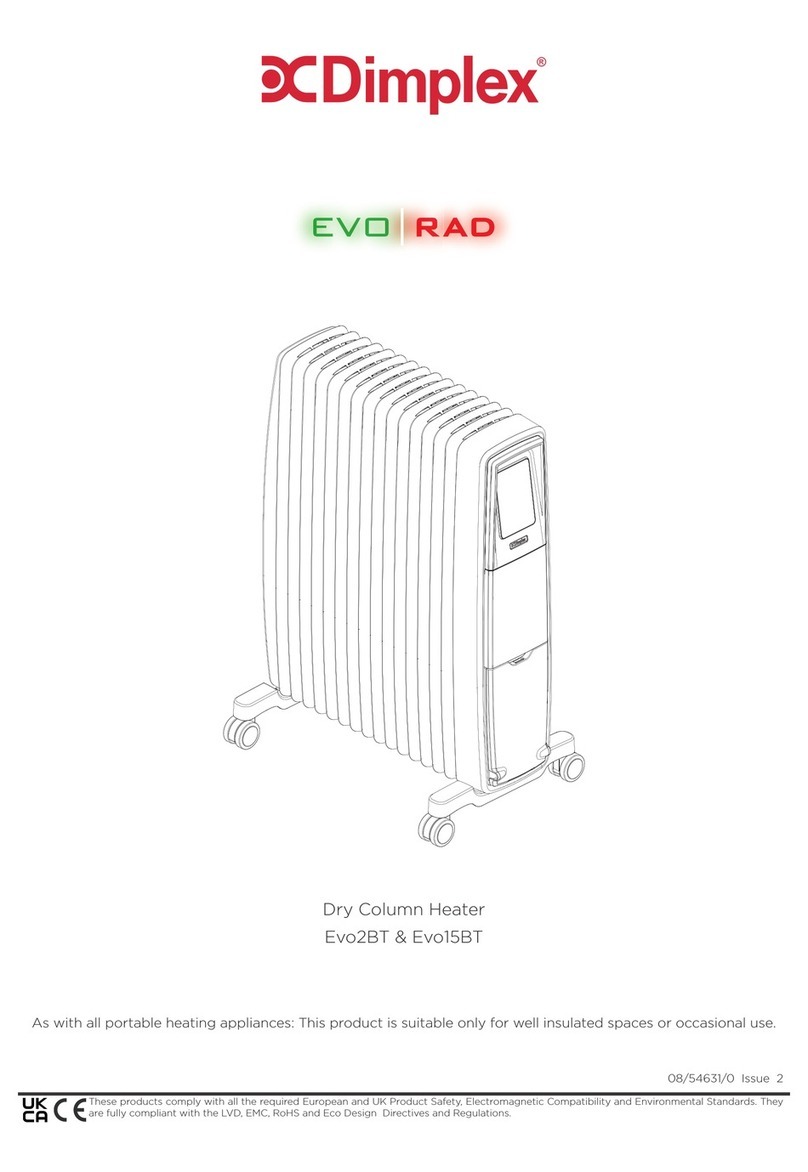 Dimplex Evo Rad User manual