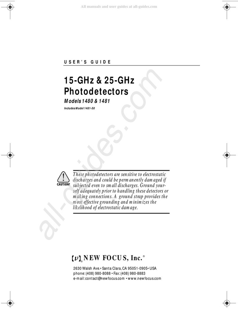 New Focus 1480 User manual