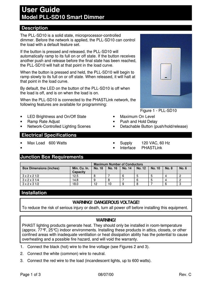 AMX Phast PLL-SD10 User manual