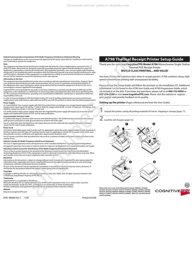 CognitiveTPG A798 User manual