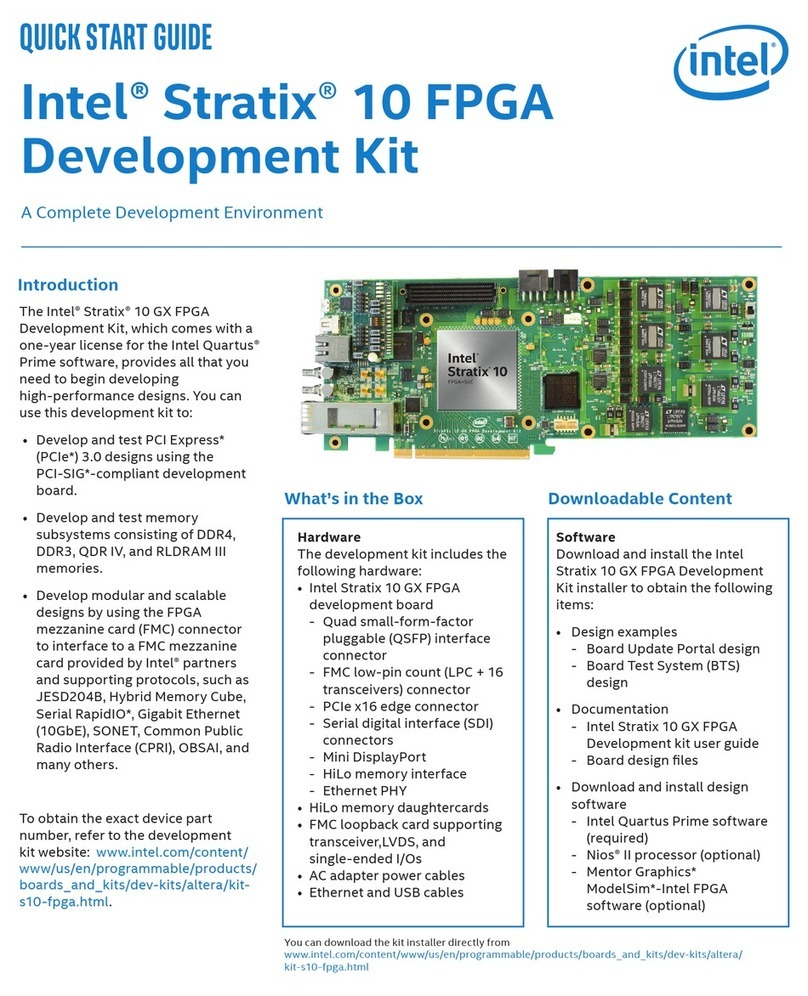 Intel Stratix 10 FPGA User manual