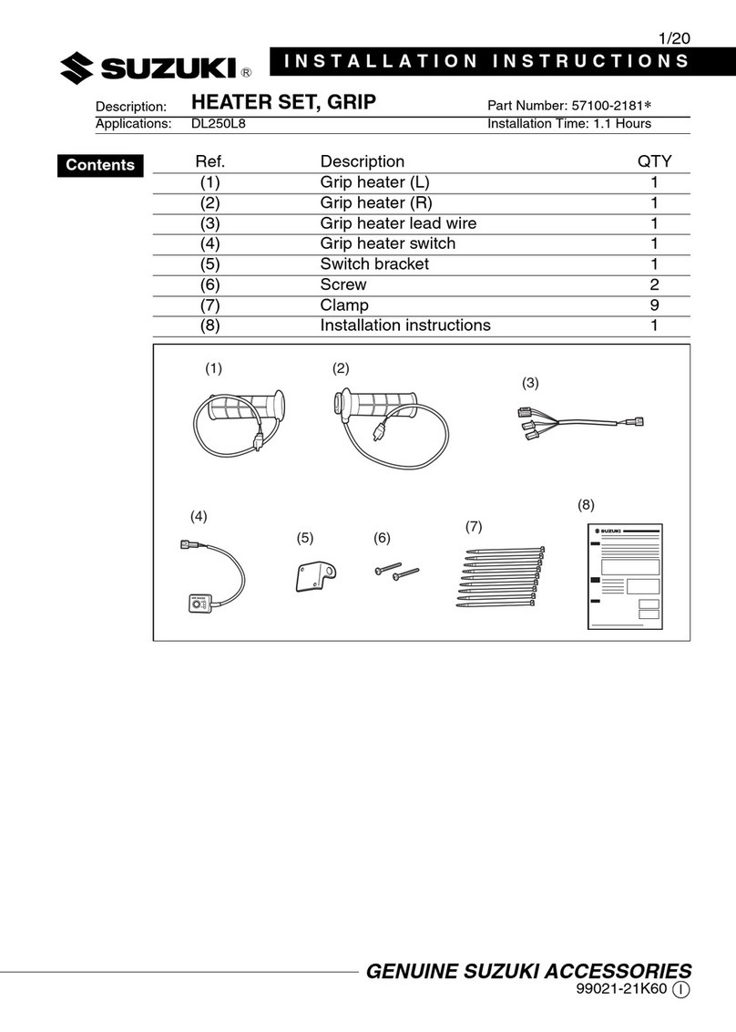 Suzuki 57100-2181 Series installation instructions