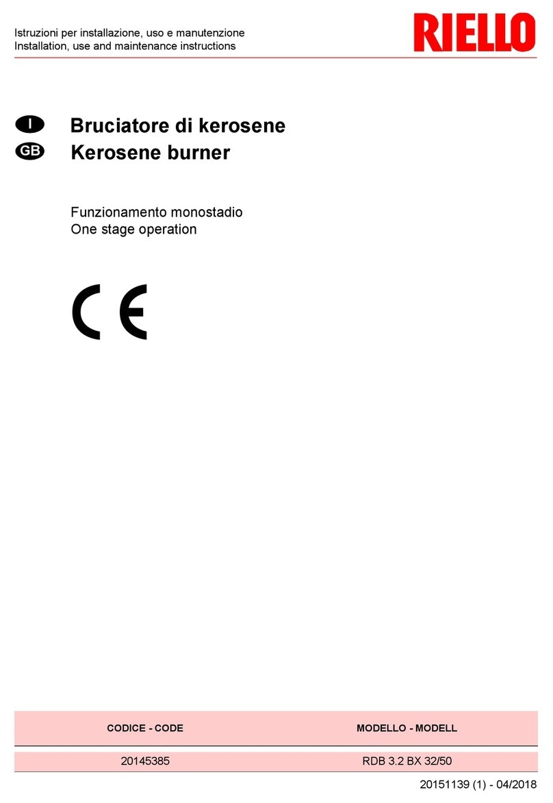 Riello RDB 3.2 BX 32/50 Quick start guide Riello RDB 3.2 BX 32/50 Quick start guide