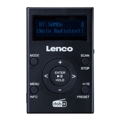 LENCO PDR-011 User manual