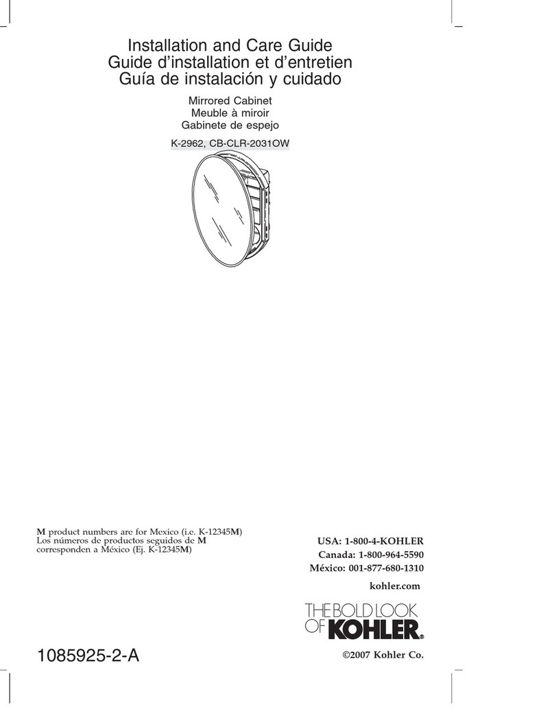 Kohler K-2962 Assembly instructions
