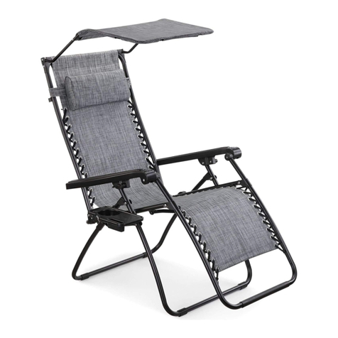 VonHaus ZERO GRAVITY CHAIR 2522038 user guide VonHaus ZERO GRAVITY CHAIR 2522038 user guide