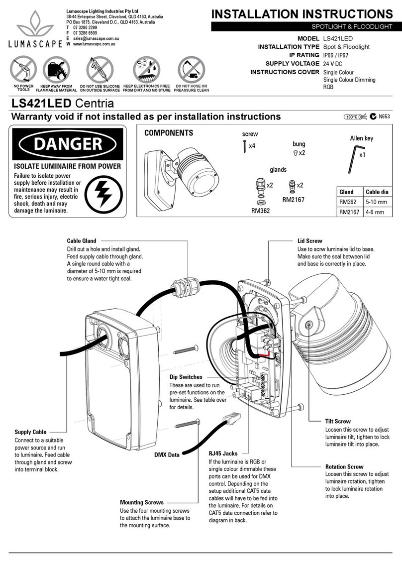 Lumascape LS421LED Centria User manual