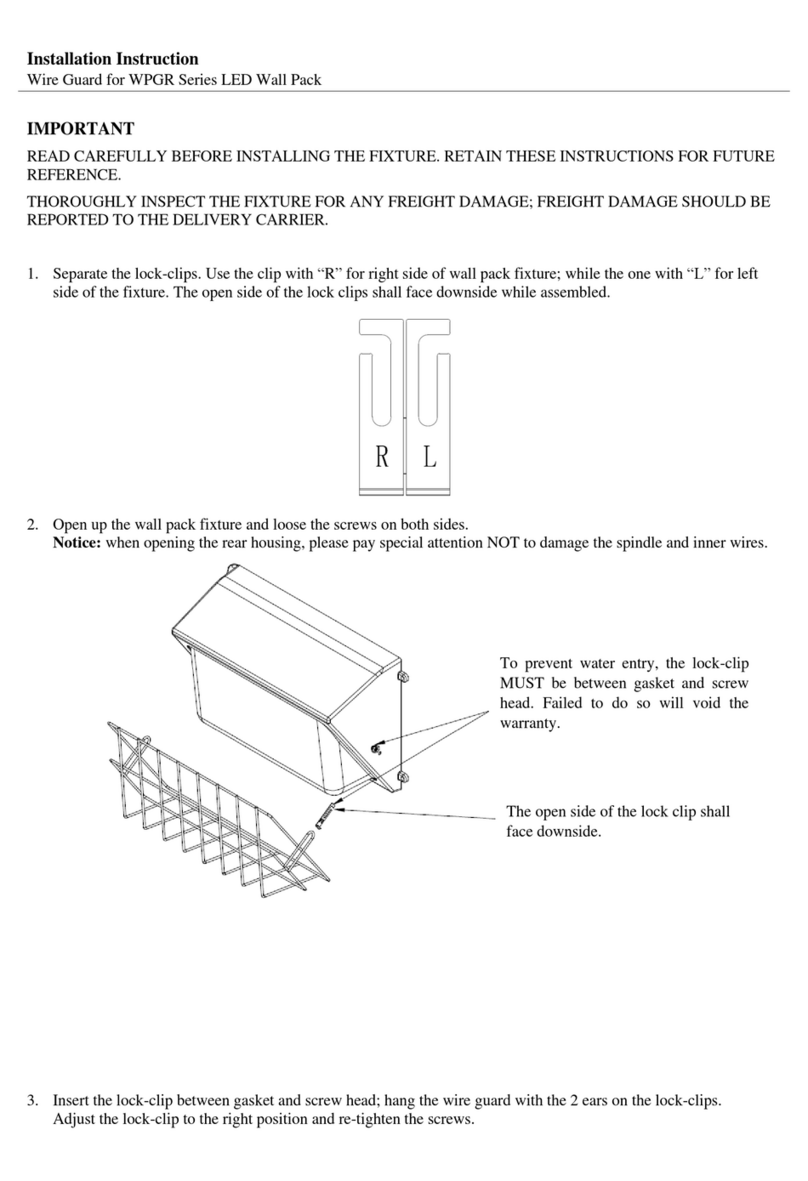 Warehouse-lighting WPGR Series Installation instruction