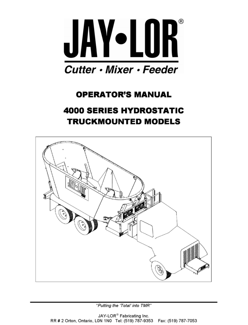 Jay-Lor Because Nutrition Matters 4000 Series Operator's manual Jay-Lor Because Nutrition Matters 4000 Series Operator's manual