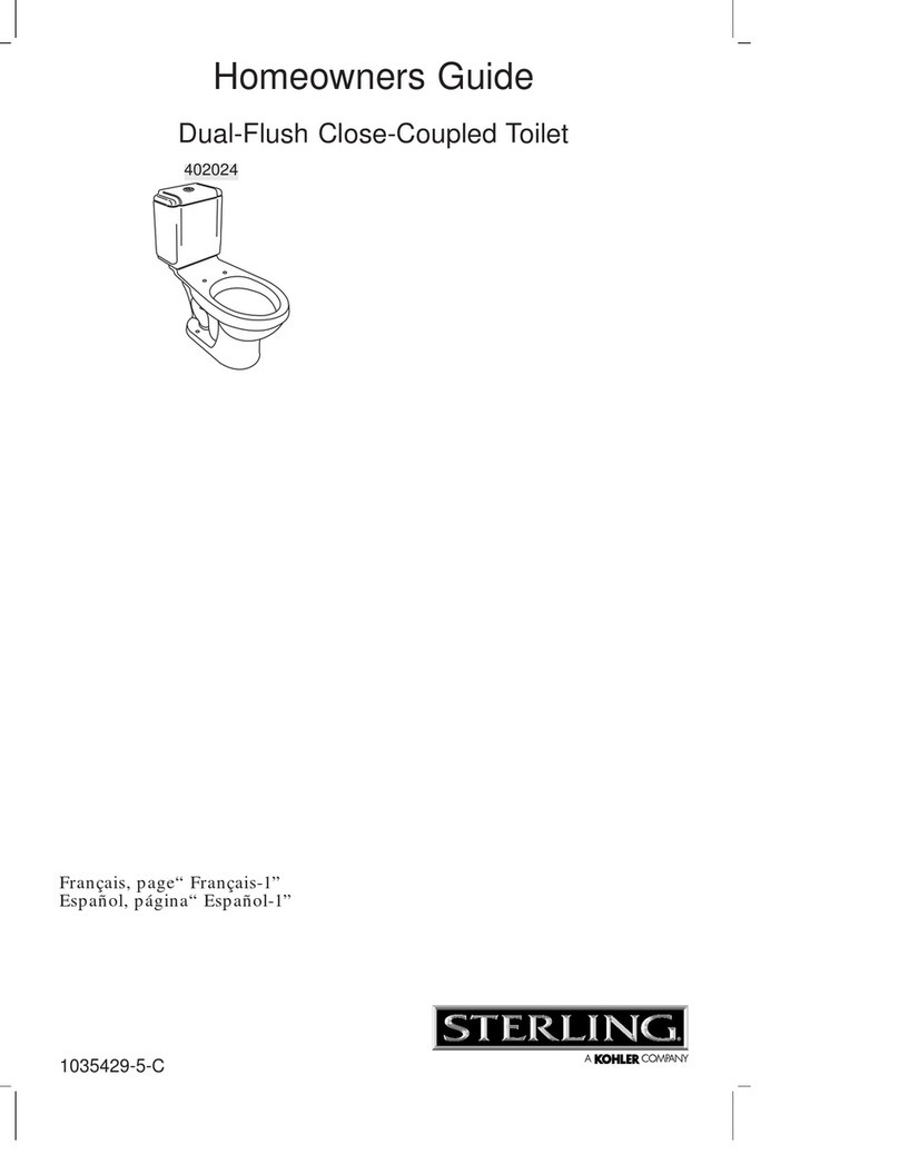 Kohler STERLING 402024 Assembly instructions Kohler STERLING 402024 Assembly instructions