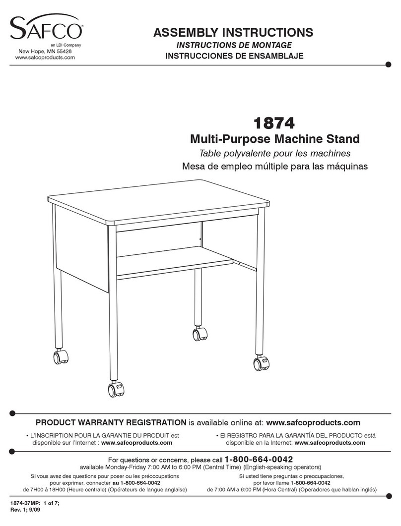 LDI Safco 1874 Assembly instructions