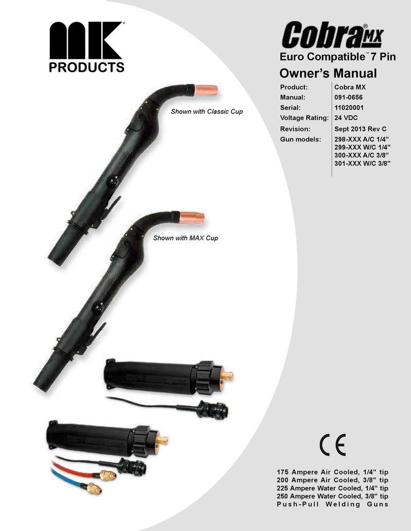 MK Products Cobra MX Euro Compatible owner's manual