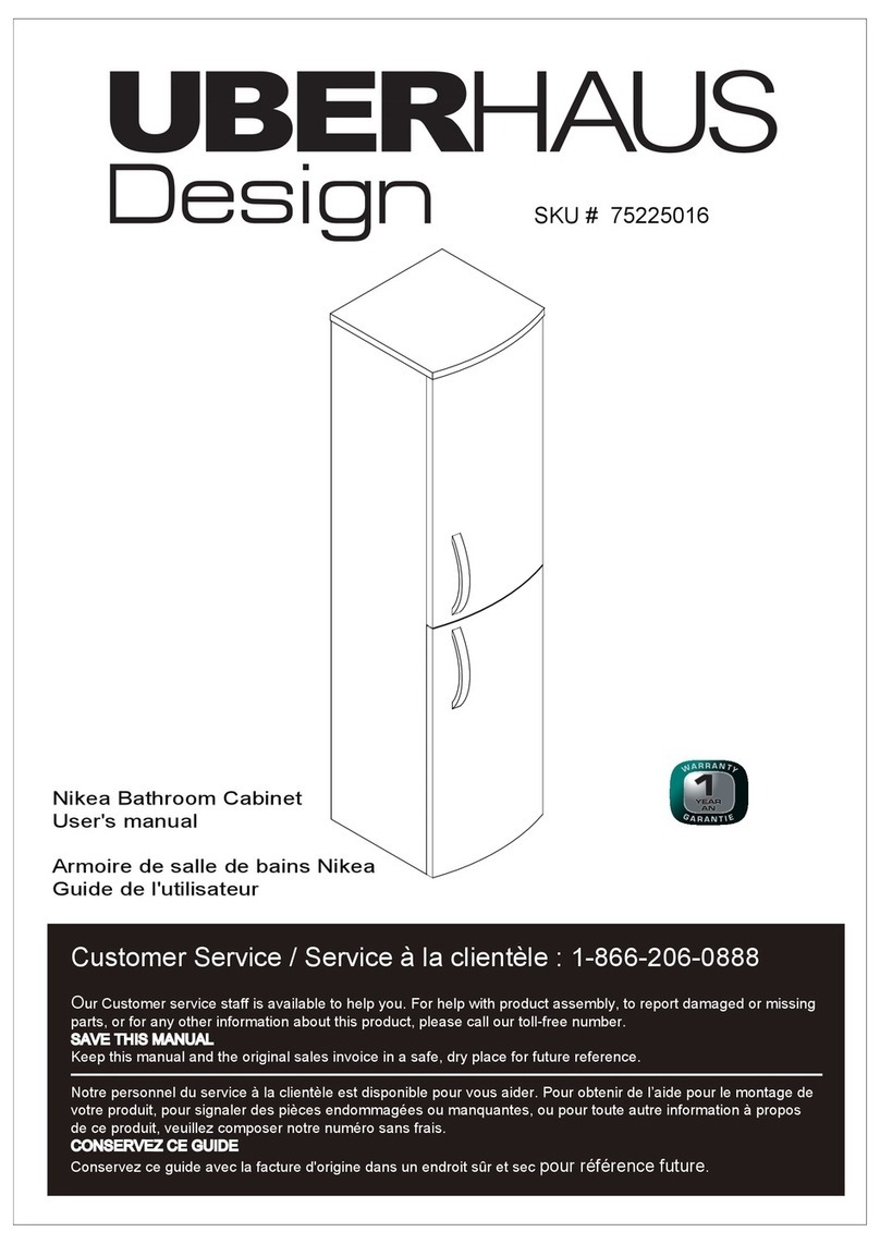 UBERHAUS DESIGN 75225016 user manual