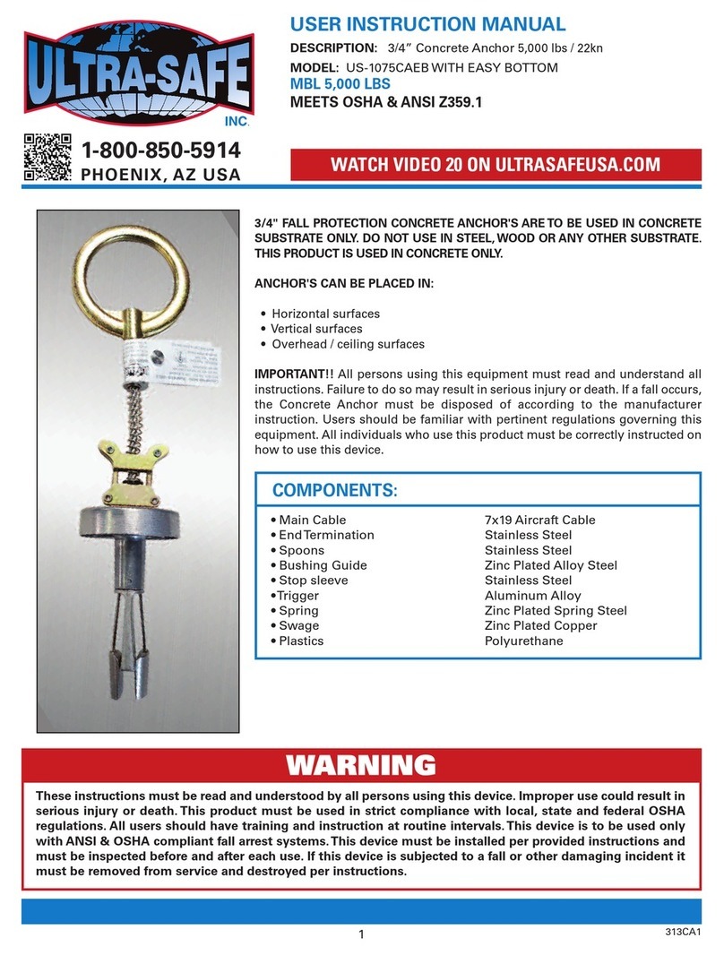Ultra-safe US-1075CAEB Operator's manual
