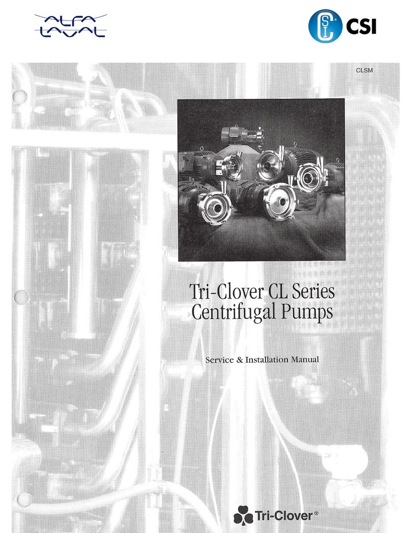 Alfalaval Tri-Clover CL Series User manual