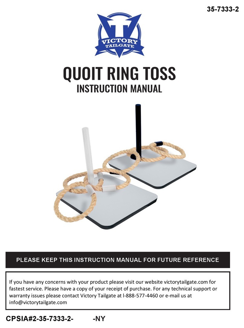 Victory Tailgate QUOIT RING TOSS instruction manual