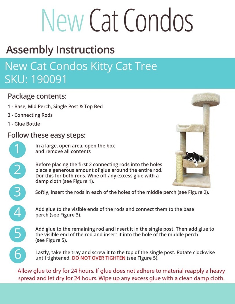 New Cat Condos 190091 Assembly instructions