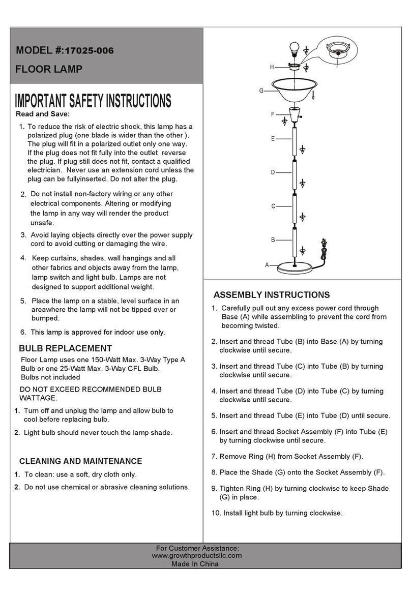 Growth Product 17025-006 quick start guide