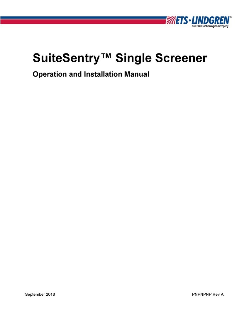 ESCO Technologies ETS-LINDGREN SuiteSentry Operation and installation manual
