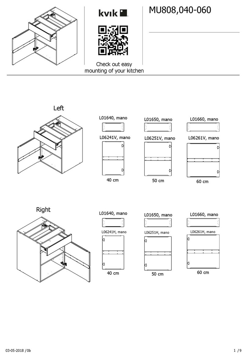 Kvik MU808-040-060 Assembly instructions