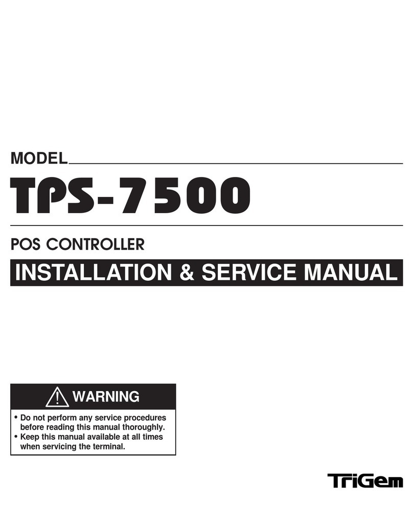 TRIGEM TPS-7500 Installation & service manual