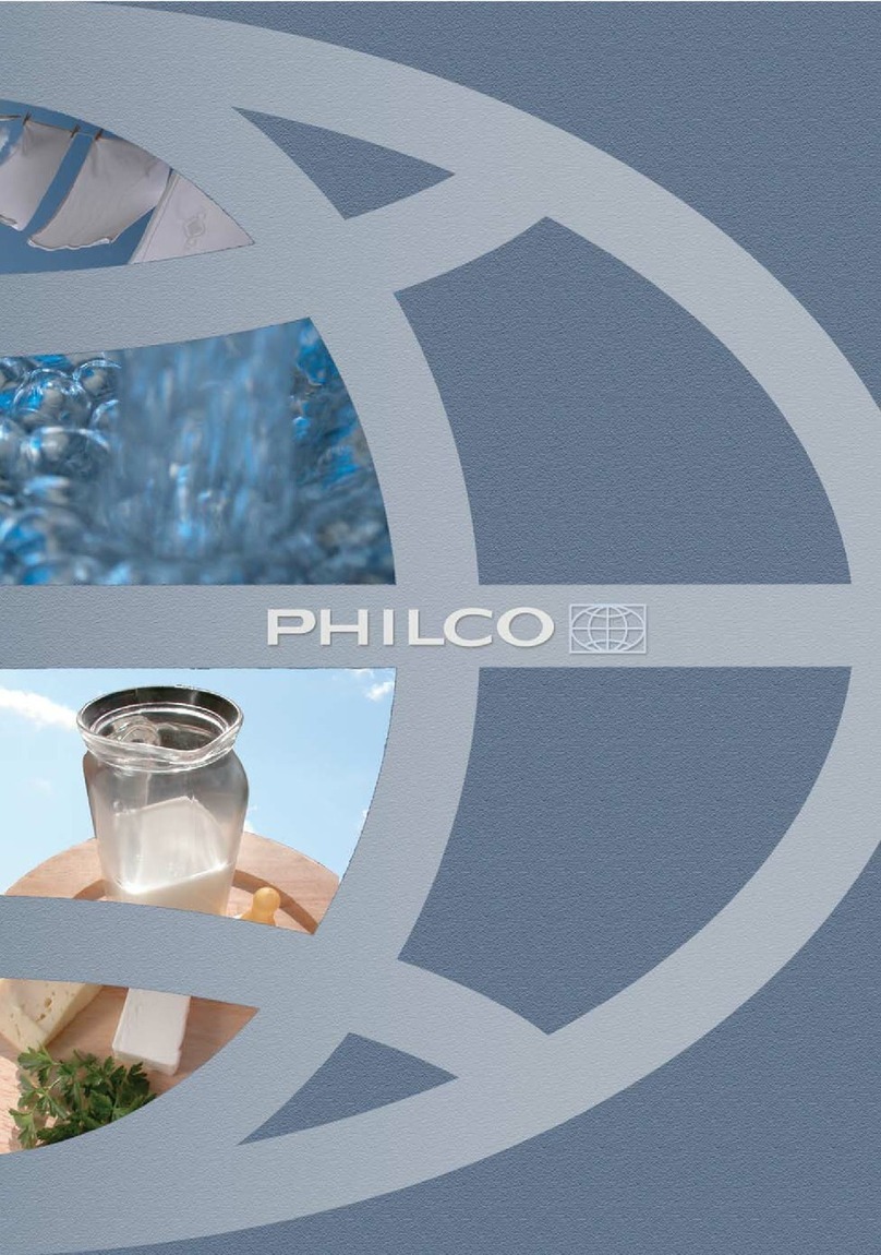 Philco 204276237 manual