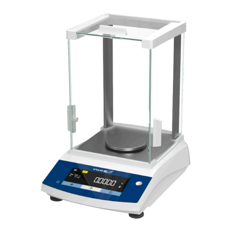 VWR avantor Premium Balance Analytic PBA User manual VWR avantor Premium Balance Analytic PBA User manual