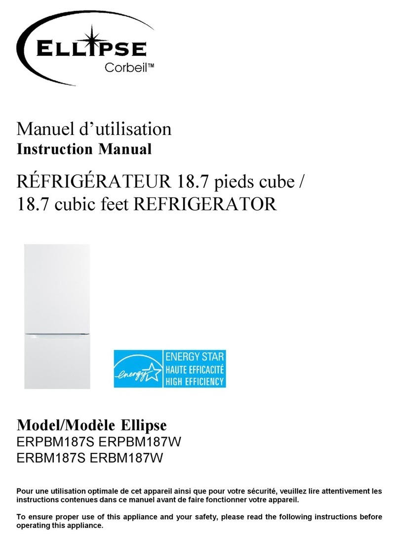 corbeil Ellipse ERPBM187S instruction manual