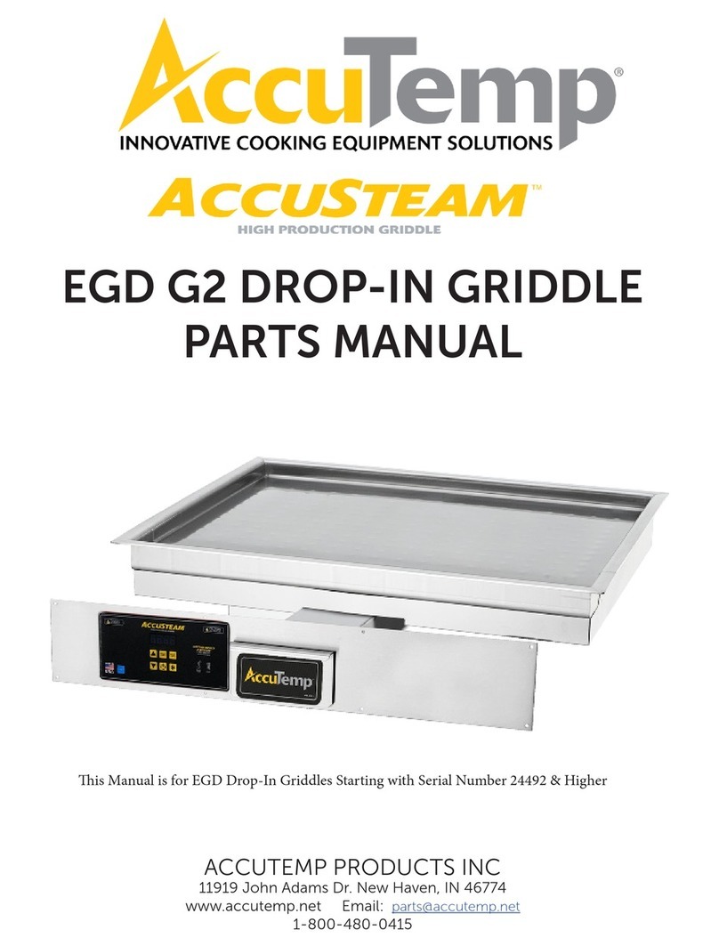 AccuTemp AccuSTEAM EGD G2 parts manual