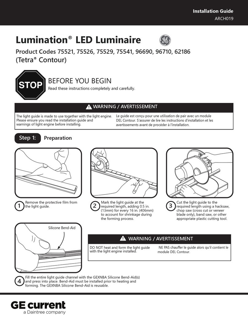 Daintree GE Current Lumination Tetra Contour 75521... installation guide