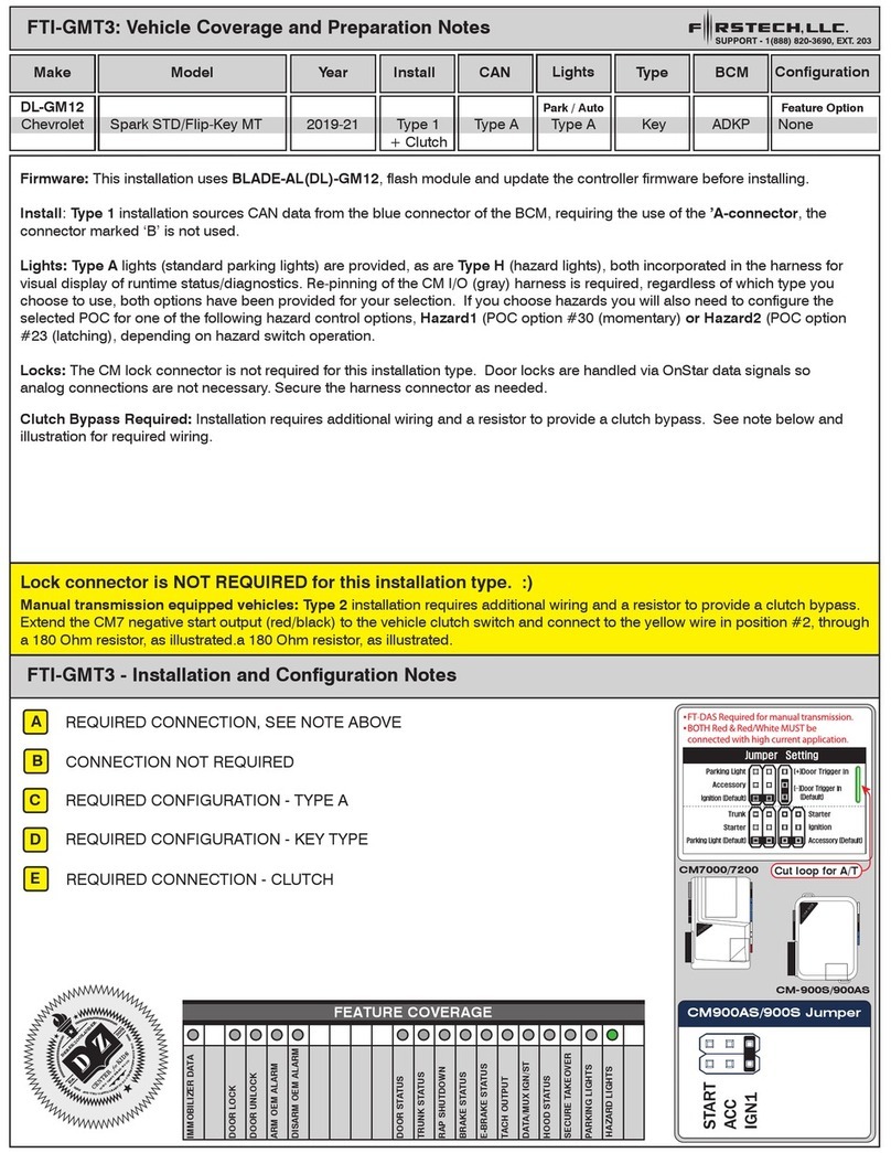 Firstech FTI-GMT3 User manual