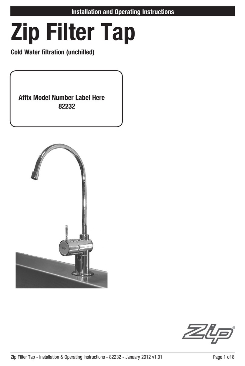 Zip 82232 Installation and operating instructions