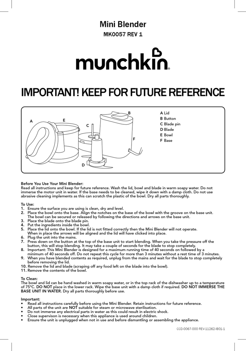 Munchkin MK0057 quick start guide