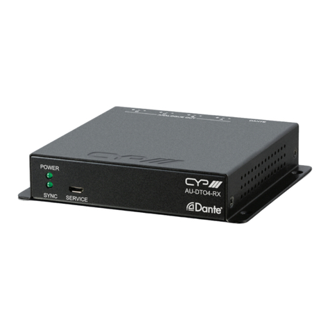 CYP Dante AU-DTO4-RX User manual