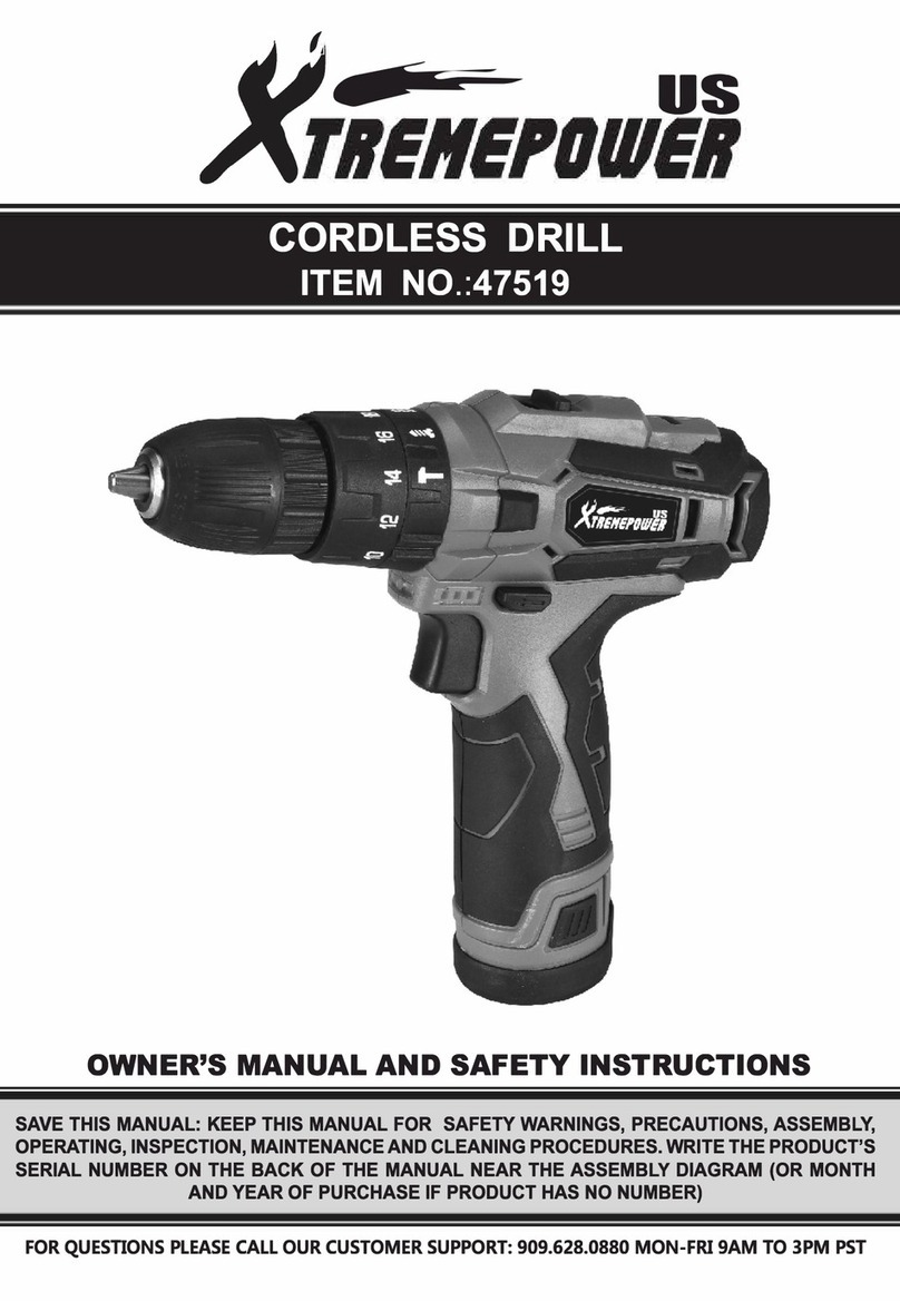 Xtreme Power 47519 Owner's manual and safety instructions