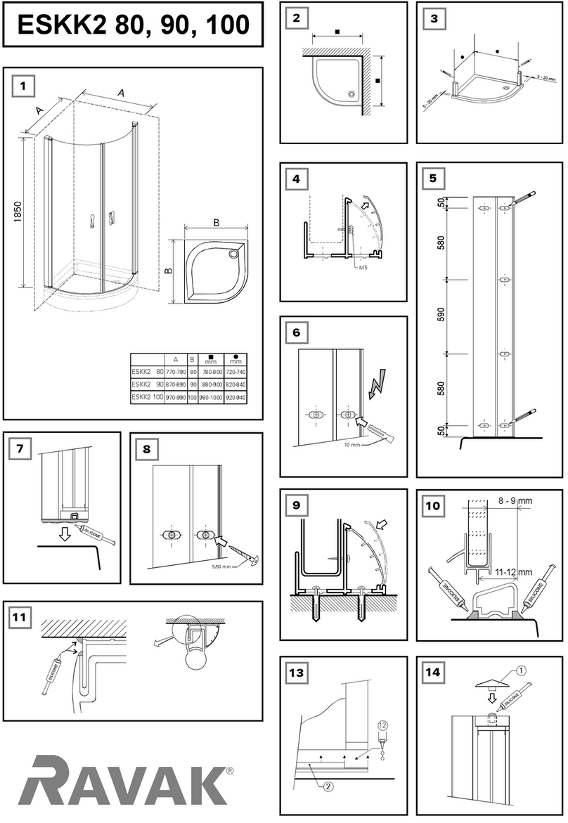 RAVAK ELEGANCE ESKK2 80 User manual