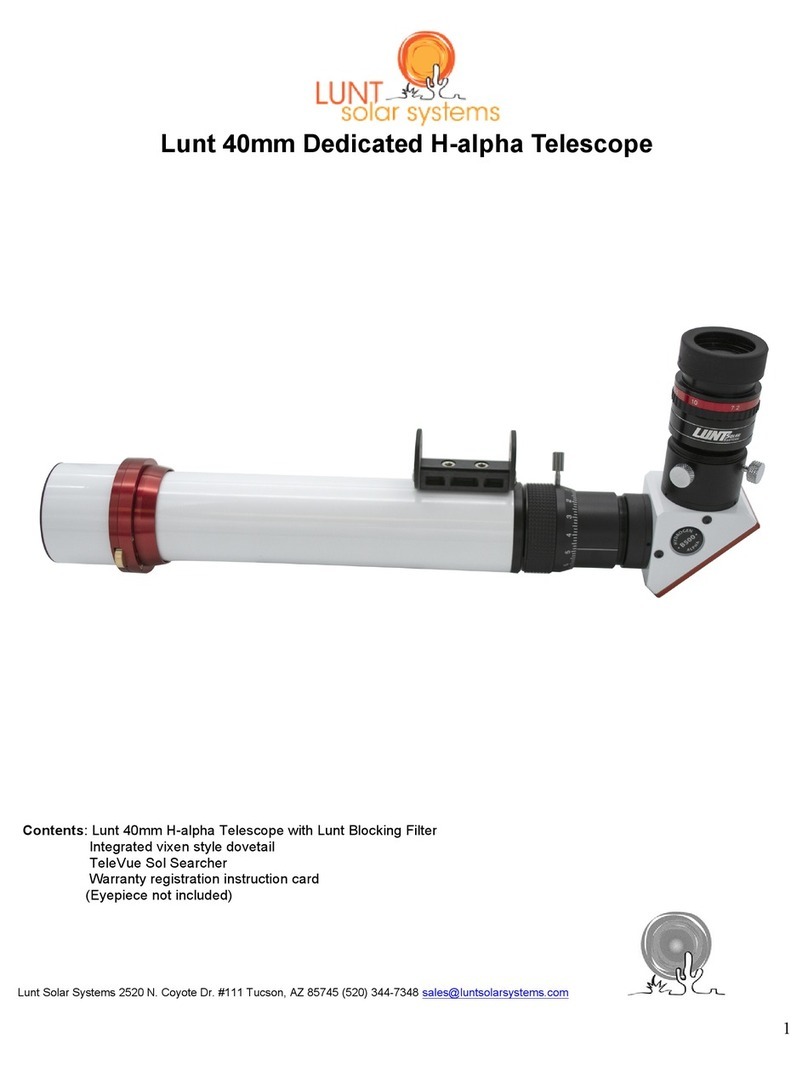 Lunt Solar Systems 40mm Dedicated H-alpha User manual