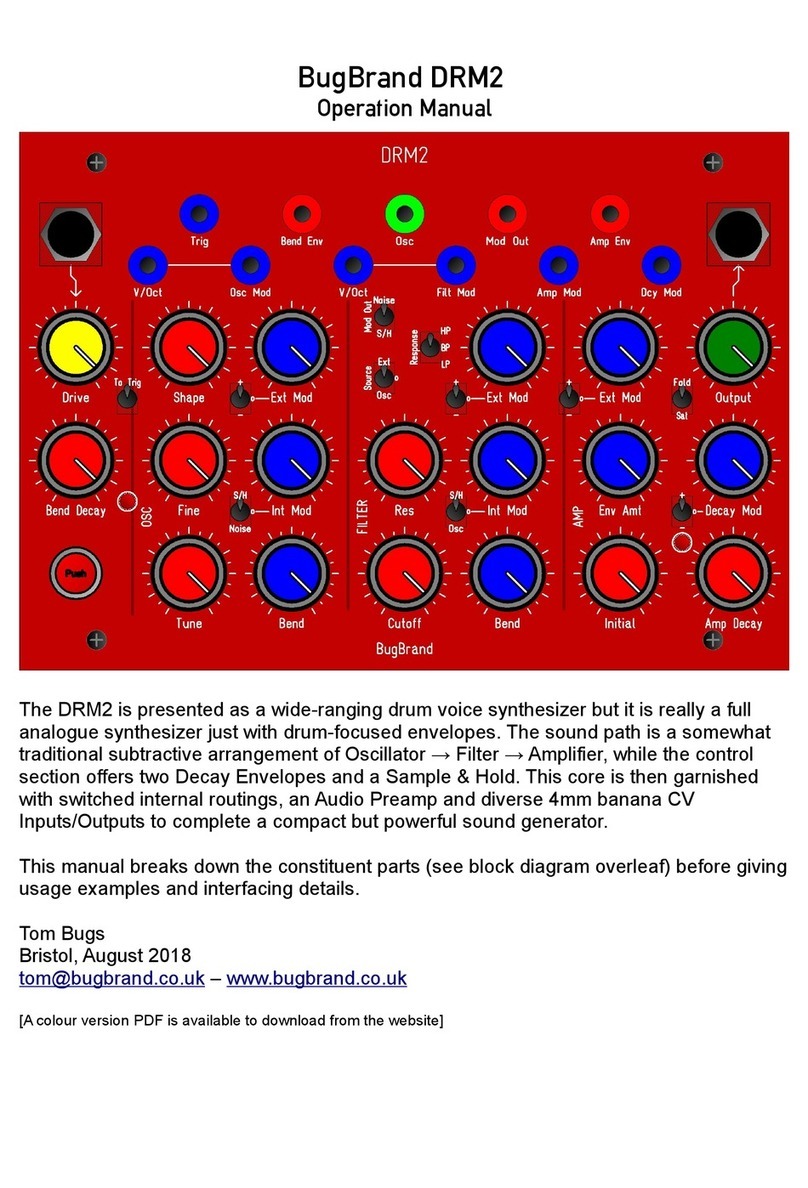 BugBrand DRM2 Operation manual